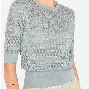 Lurex lace-stitch sweater dolce gabbana 2021 40